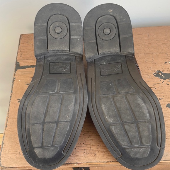 Vintage Penmans Round Toe Oxford Mens Shoes Black Cherry Size 7 men Size 8 women - Picture 12 of 13